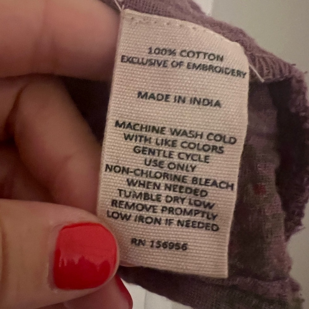 Indigo Thread Co Patchwork Tunic Purple With Pock… - image 6